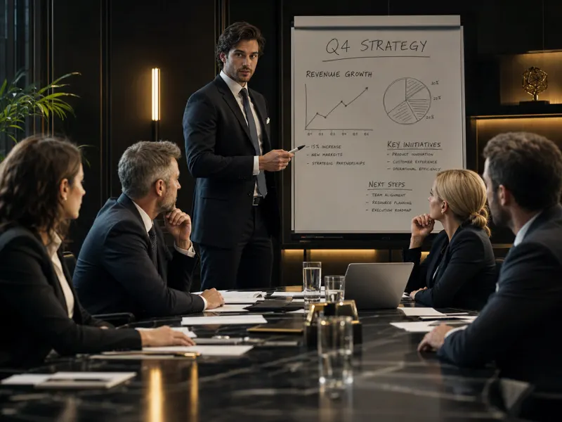 Sales team meeting
